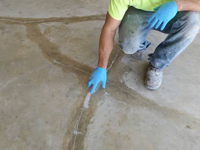 Professional concrete repair work